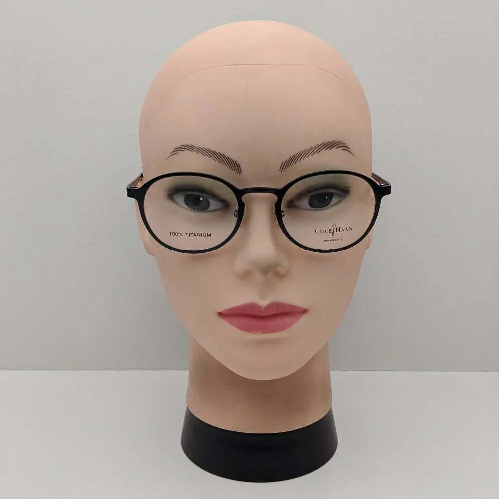 🕶️Cole Haan Brown Horn CH237 Eyeglasses 50/21/140 | ALH339🕶️​